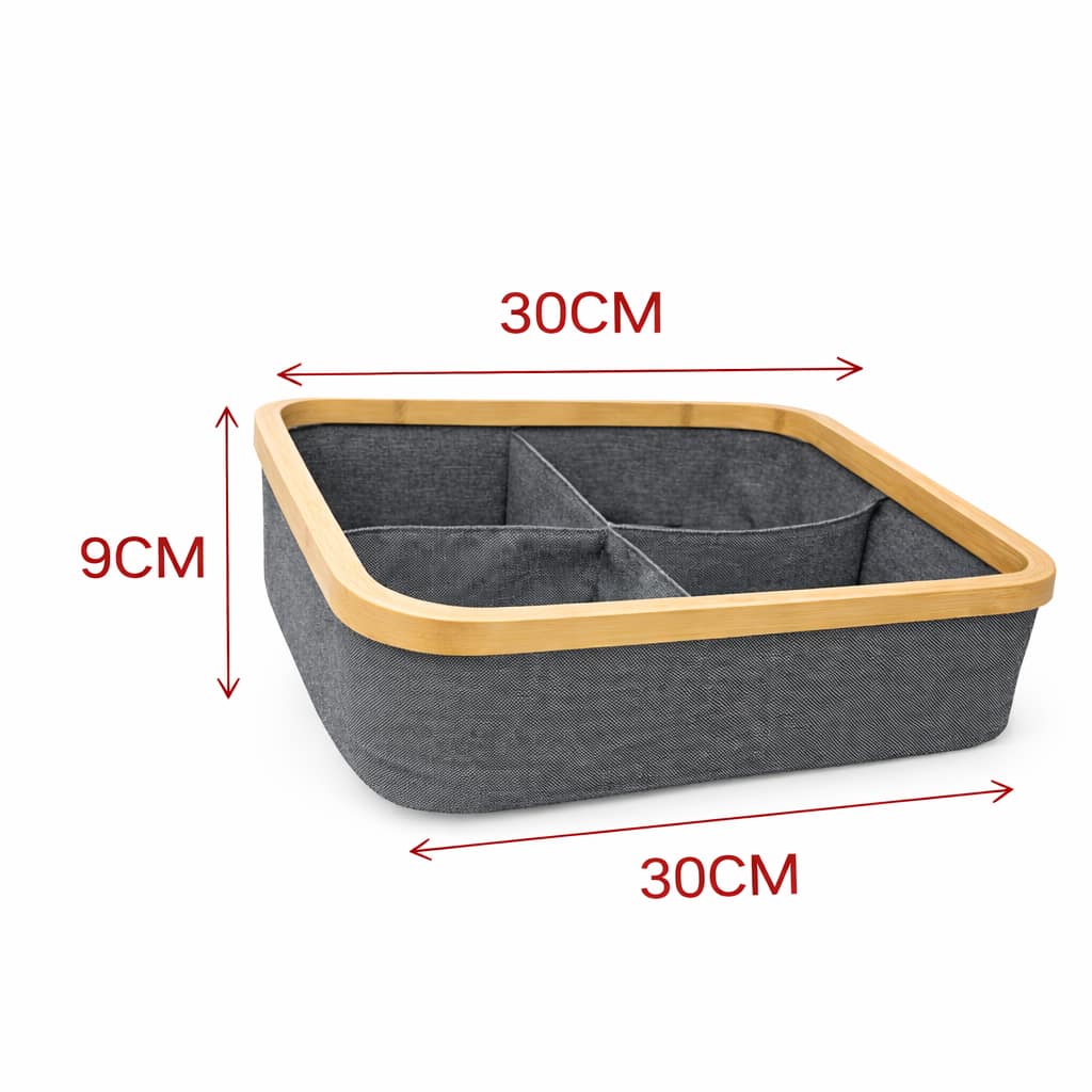 banco zapatero de bambú con cojín acolchado y organizador lateral