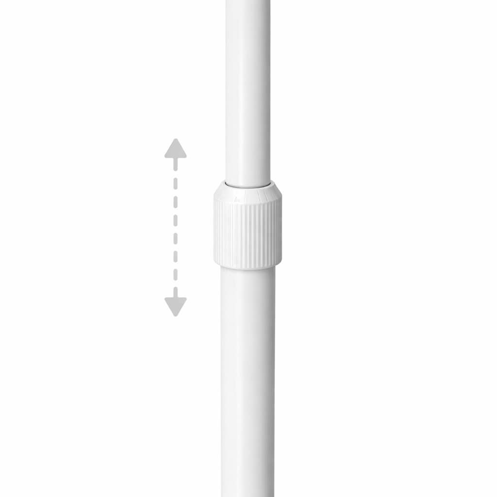 lámpara de pie arco con base de mármol fondo blanco