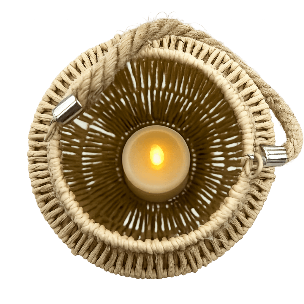 lampara colgante boho decorativa a pilas