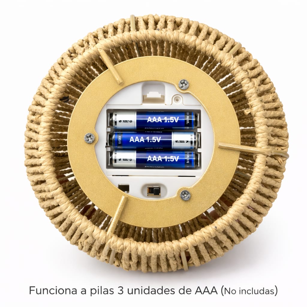 lampara colgante boho decorativa a pilas